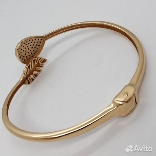 Браслет / размер 18 / 8,99г / Золото585 / фианиты круглые