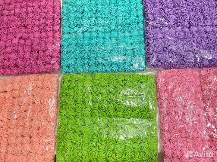 Розы из фоамирана