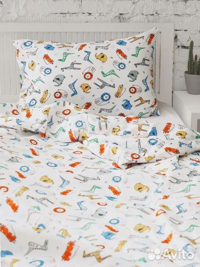 Комплект постельного белья Сафари - 1.5 сп., бязь
