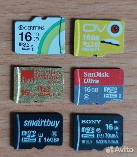 Карта памяти MicroSD 16Gb б/у