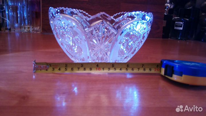 Хрустальная салатница-конфетница