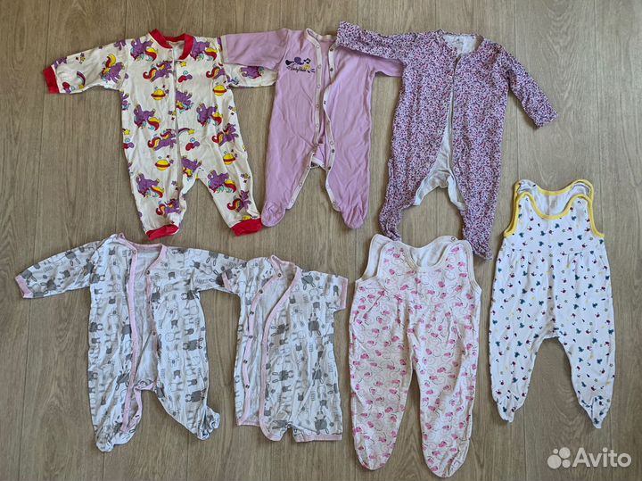 Пакет вещей для девочки р. 62/68