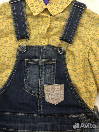 Benetton сарафан и рубашка