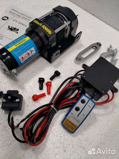 Лебедка электрическая 12вольт 4000lb 2 тонны