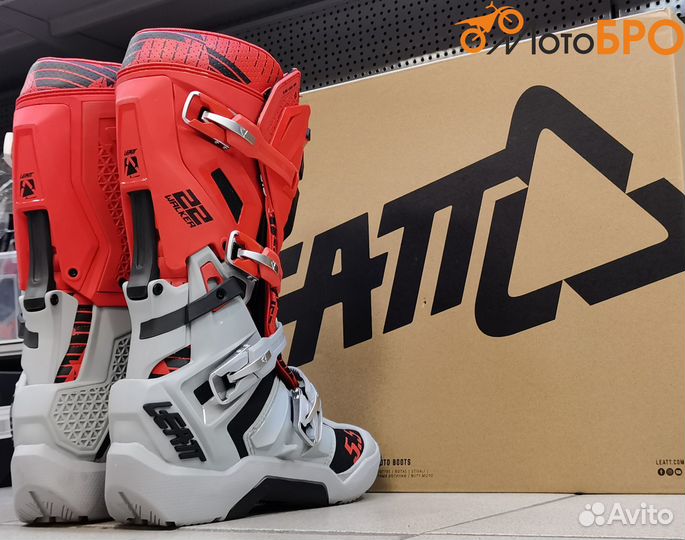 Мотоботы эндуро Leatt 5.5 красные / серые