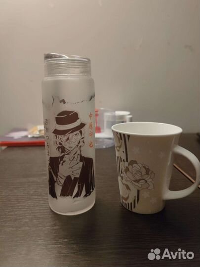 Бутылка Чуя Накахара Великий из Бродячих Псов мерч