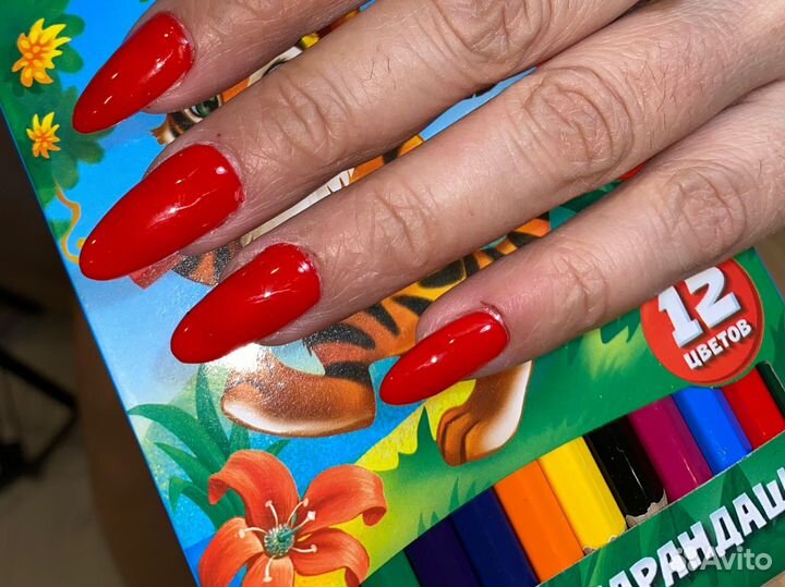 Наращивание ногтей на дому