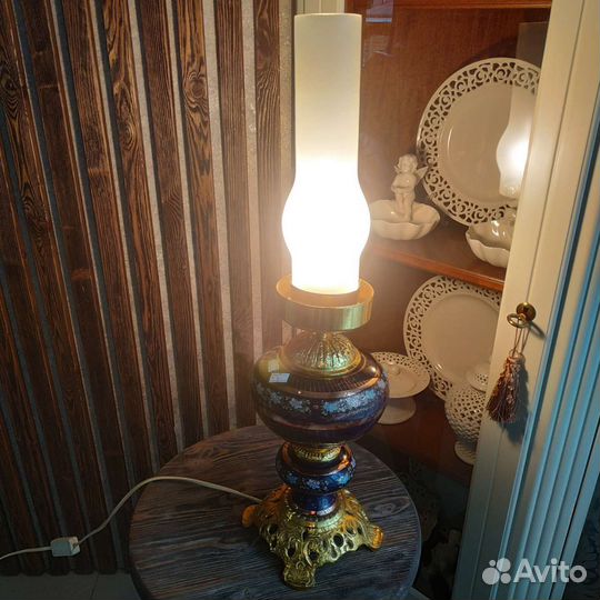 Антиквариат из Европы Светильник Керосиновая лампа