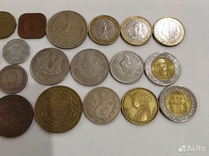 Монеты Африки. Морокко, Тунис, Египет, Ливия, Эфио