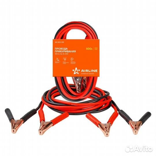 Провода прикуривания 500а (4м, 12/24в) (sa-500-10s