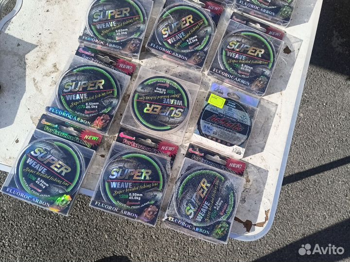 Леска плетёная. 0.5 флюр разрыв 45 кг