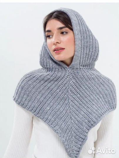 Новый капор зимний женский вязаный