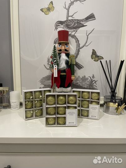 Hm home стеклянные шарики для елки