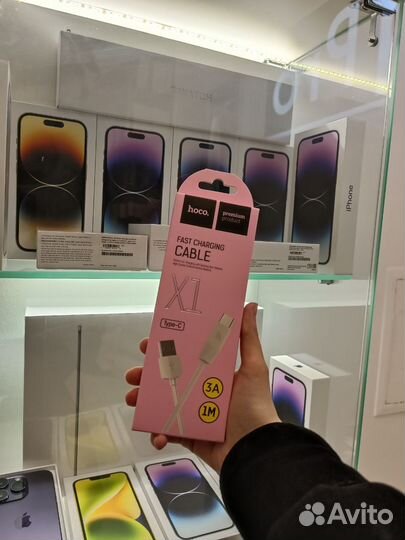 Кабель USB - Type-C Hoco X1 (3A) Белый