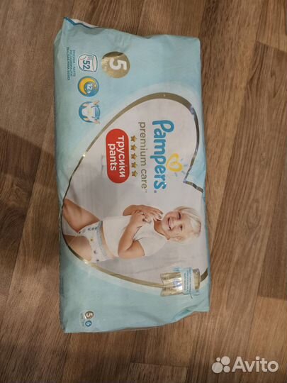 Подгузники трусики pampers premium care 5