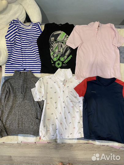 Вещи пакетом на мальчика 122 128