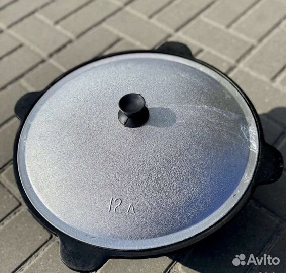 Казань чугунный 12л