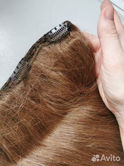 Волосы на заколках натуральные