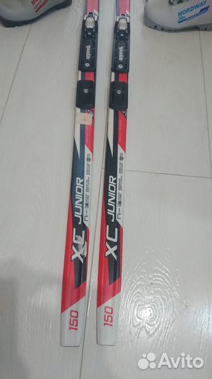 Беговые лыжи 150+ботинки+палки