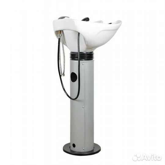 Парикмахерская мойка эко с белой средней раковиной