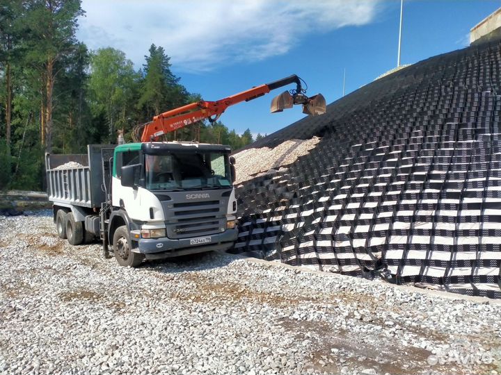 Щебень, песок доставка боковалом