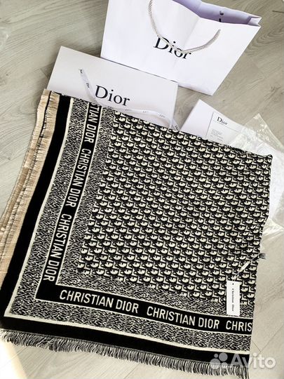 Палантик-платок christian dior кашемировый