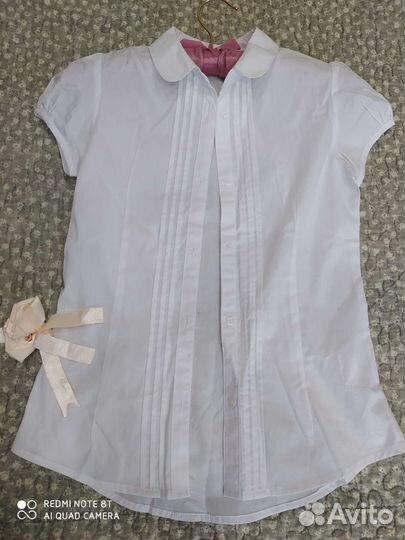 2 новые нарядные блузки для школы 130-134