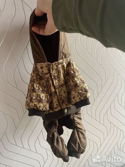 Комбинезон- дождевик для собак мелких пород