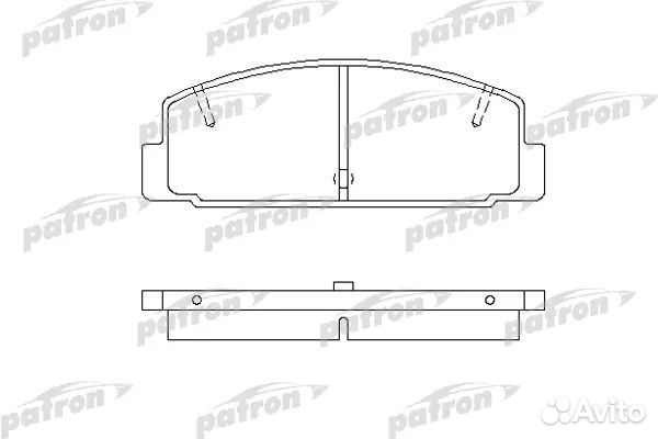 Patron PBP372 Колодки тормозные дисковые задн mazd