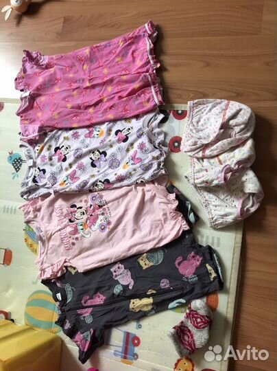 Вещи пакетом на девочку 62-68,74-80