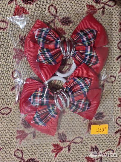 Резинки бантики ручной работы