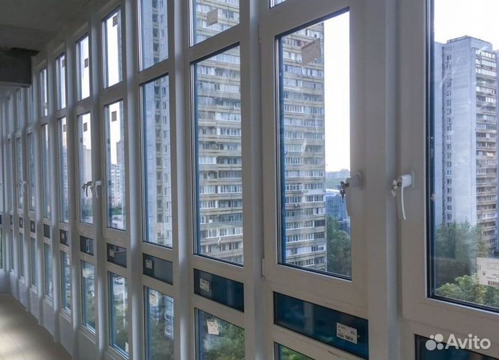 Остекление балконов и лоджий под ключ D2606