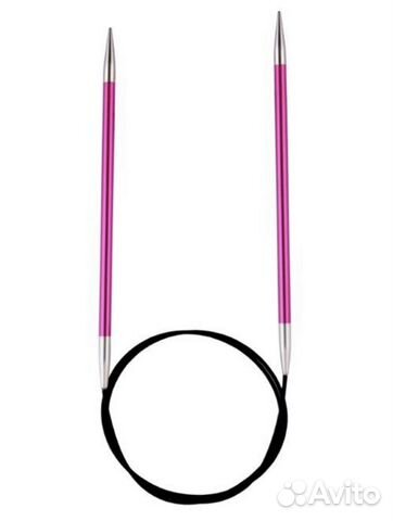 Спицы для вязания knit pro zing 5см/80см