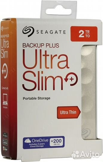 Жесткий диск SeagateBackup Plus Ultra Slim 2TB нов