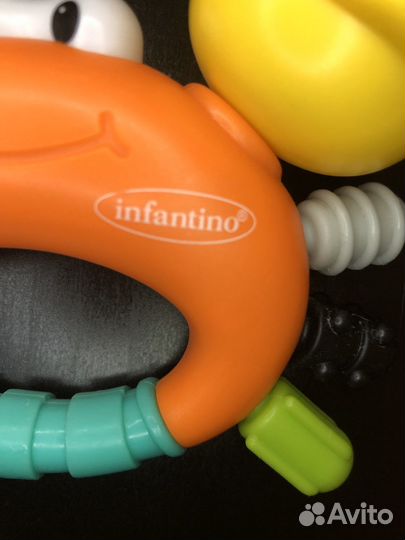 Прорезыватель погремушка крабик