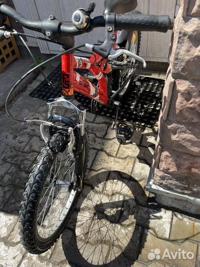 Детский велосипед b'twin full suspended 