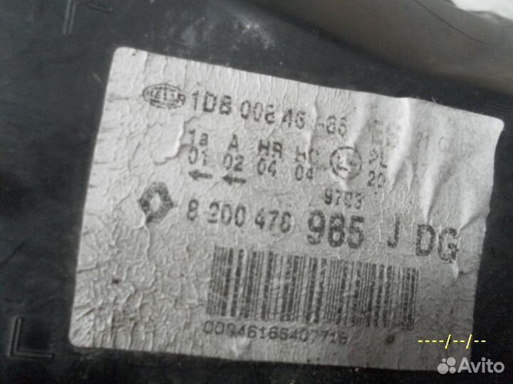 Фара правая галоген Renault Clio 2 Symbol