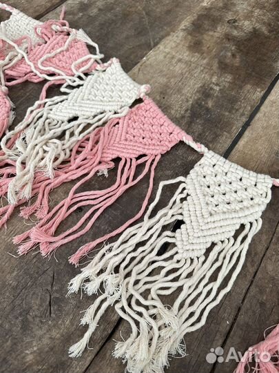 Гирлянда макраме для фотосессии