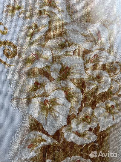 Картина вышитая крестом ручная работа