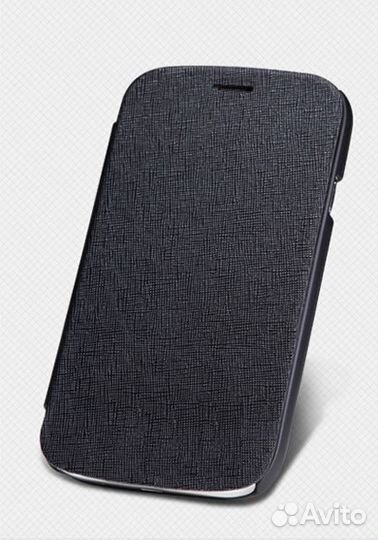 Фирменный Чехол-книжка на samsung Grand Neo (чёрн)