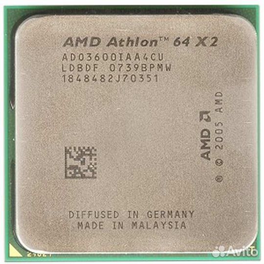AMD Athlon-64 X2 3600+ 1.9 GHz 2core 1Mb AM2
