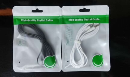 Аудиокабель aux jack 3,5mm длина 2 метра