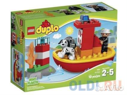 Lego duplo пожарный катер