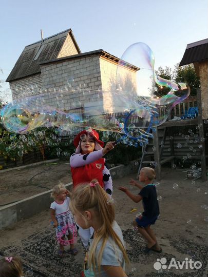Аниматор на детский праздник, шоу пузырей