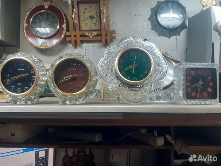 Хрустальные часы маяк СССР