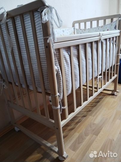Детская кроватка бу полный комплект