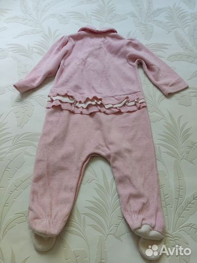 Комбинезоны велюровые для девочки 68 74
