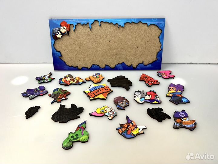 Деревянный пазл Brawl Stars
