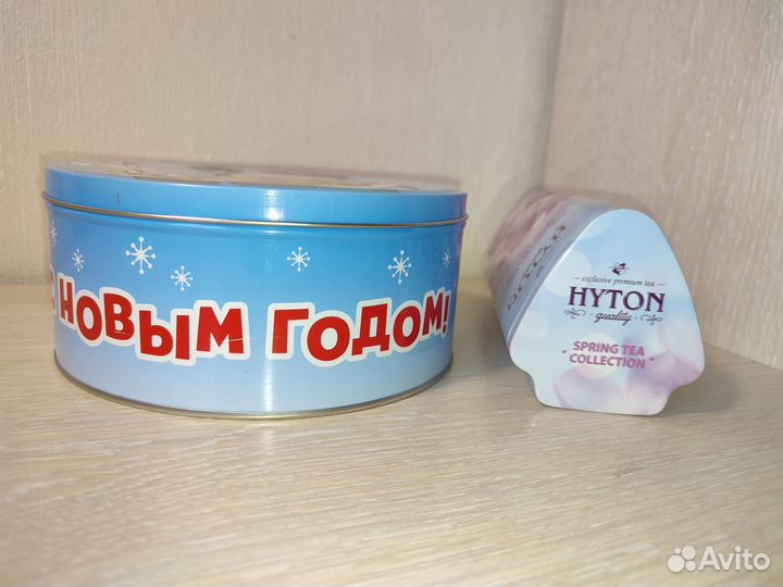 Жестяная банка коробка чай, подарок