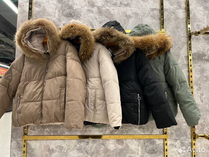 Зимний женский куртка Двухсторонний